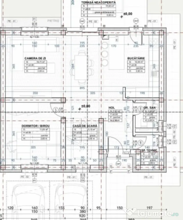 Duplex NZEB 4 CAM, SU 123.27 MP, TEREN 566 mp in CHINTENI