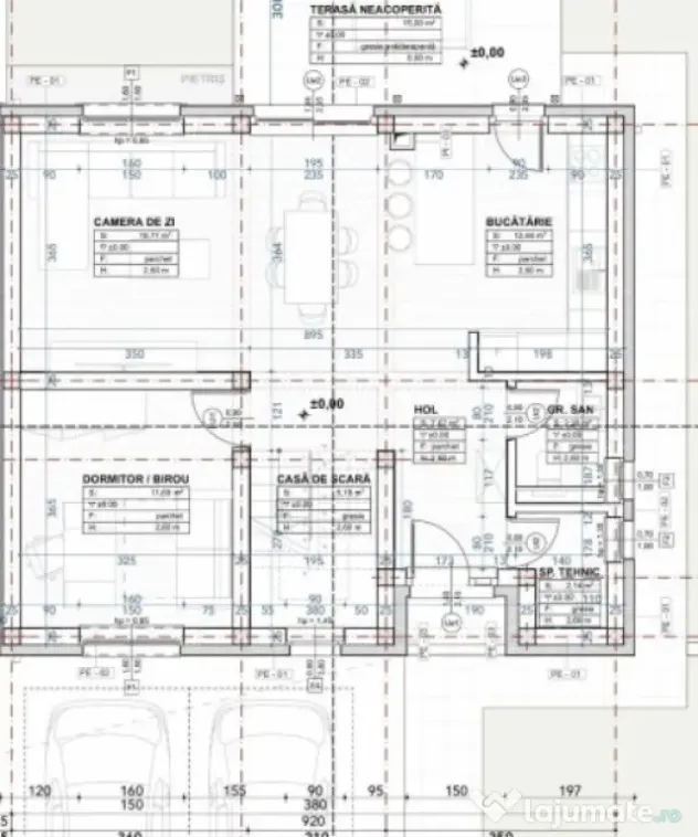 Duplex NZEB 4 CAM, SU 123.27 MP, TEREN 566 mp in CHINTENI