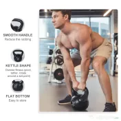 Homcom Kettlebell 10 kg pentru Cross‑Training
