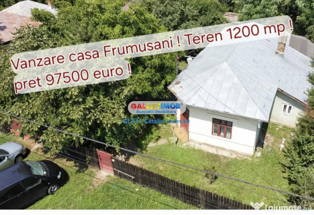 Casa Frumusani 1200mp teren
