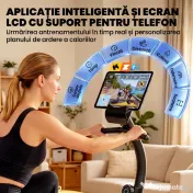 SPORTNOW bicicletă orizontală recumbentă pentru uz casnic