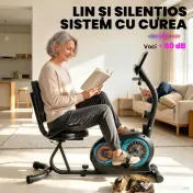 SPORTNOW bicicletă orizontală recumbentă pentru uz casnic