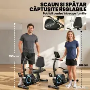 SPORTNOW bicicletă orizontală recumbentă pentru uz casnic