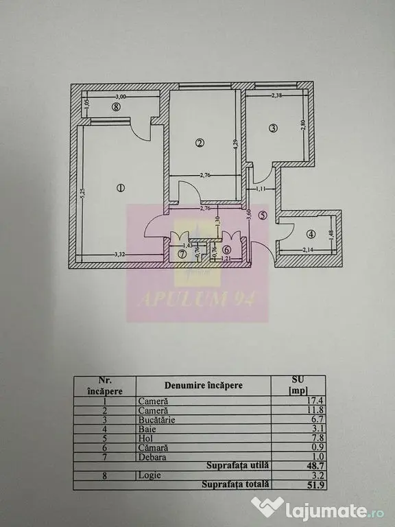 Apartament 2 camere langa complexul comercial Auchan Titan - Bucuresti (Bucuresti-Ilfov)