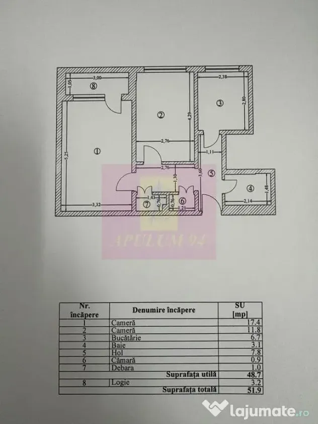 Apartament 2 camere langa complexul comercial Auchan Titan - Bucuresti (Bucuresti-Ilfov)
