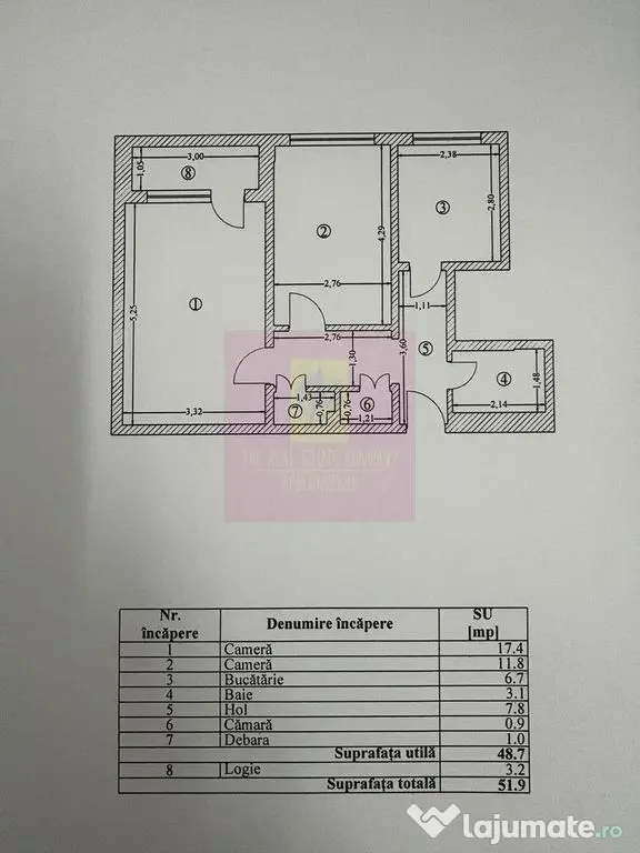Apartament 2 camere langa complexul comercial Auchan Titan