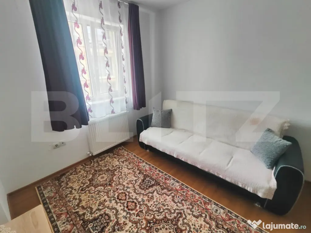 Apartament cu doua camere, mobilat, etaj 2, strada Florilor