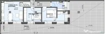 Apartament 3 camere 55.5 mp, Terasa 75.72 mp Semifinisat, Es