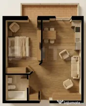 Ap. 2 Camere 47.6 mp | Rate pe 5 Ani | Finisaje la Alegere |