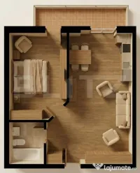 Ap. 2 Camere 47.6 mp | Rate pe 5 Ani | Finisaje la Alegere |