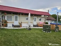 Vând teren extravilan si casa mobila  3camere 