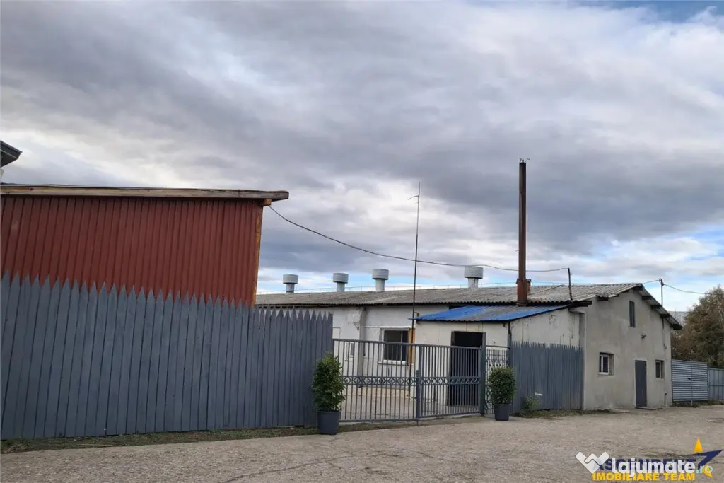 Hala industriala versatila,spatii cazare, platforma betonata