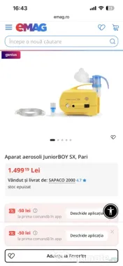Aparat aerosoli Junior Boy