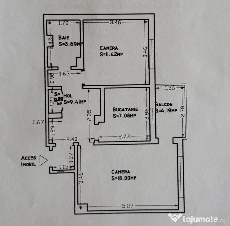 Apartament 2 camere zona I. C. Bratianu