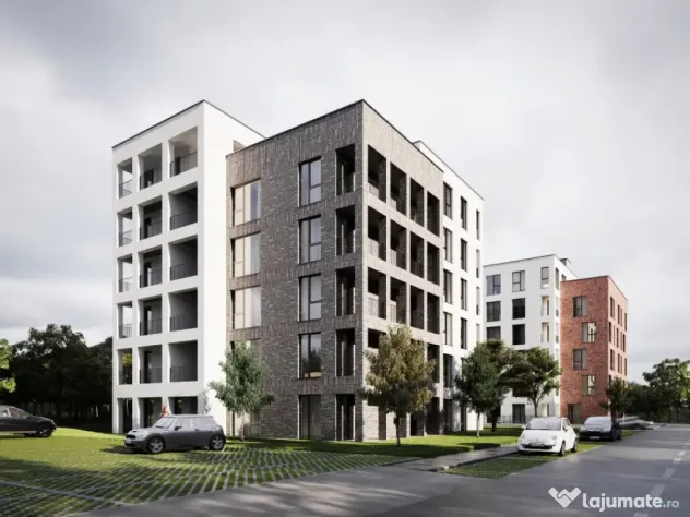 Apartament de 2 camere, finisat, 43,31 mp utili, in zona Tin