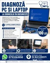 Diagnoză PC și laptop la domiciliu București – hardware și software