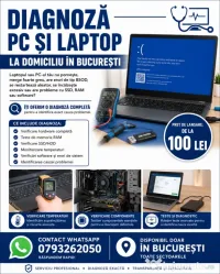 Diagnoză PC și laptop la domiciliu București – hardware și software 