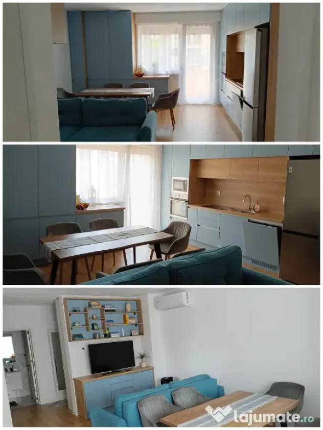 Apartament cu 3 camere, 67,7 mp + boxă 10,06 mp, et. 3/3, mobilat si utilat Emil Racovita
