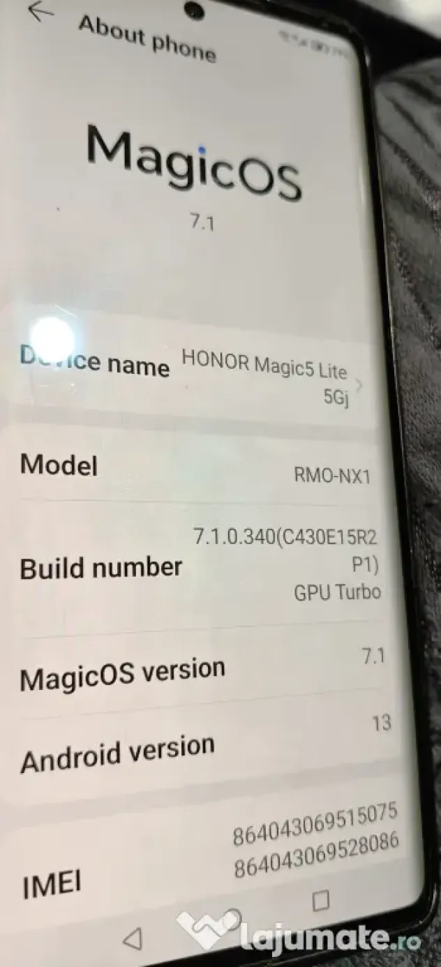 Honor Magic 5 lite 5Gj