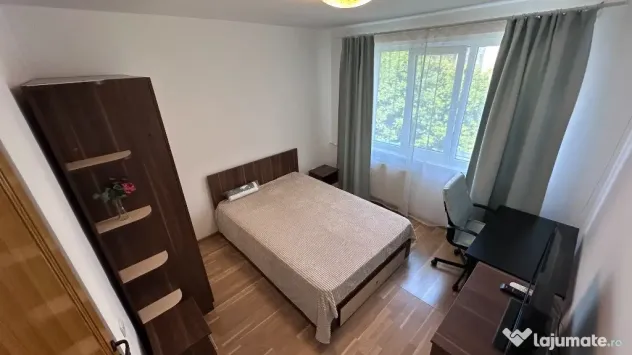 Închiriez ap 3 cam, 70 mp, 2 balcoane, dus walk-in, etaj 3, Dristor 2