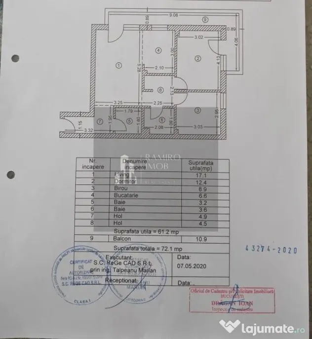 Bloc Nou Finalizat 3 camere 72mp Loc de parcare Metalurgiei