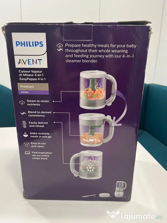 Philips Avent 4 in 1 Steamer Blender – folosit