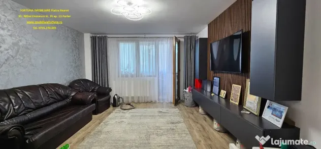 Apartament elegant 2 camere, etaj 3, cu boxa, loc parcare, Cartier Tei
