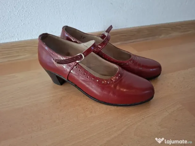Pantofi hand-made pentru dans popular – piele naturală – mărimea 38