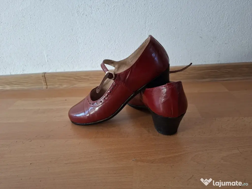 Pantofi hand-made pentru dans popular – piele naturală – mărimea 38