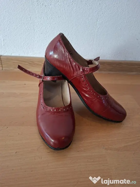 Pantofi hand-made pentru dans popular – piele naturală – mărimea 38