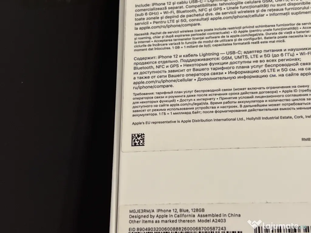 Iphone 12 128 Gb stocare