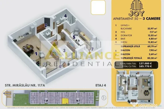 APARTAMENTE NOI 2, 3 ȘI 4 CAMERE DE VÂNZARE - COMPLEX J...