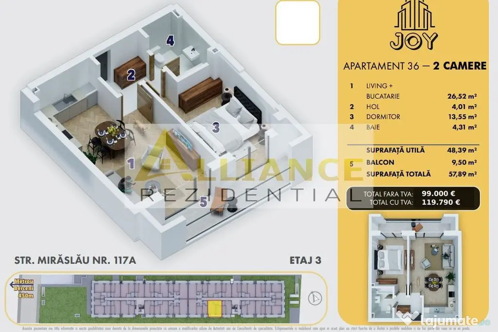 APARTAMENTE NOI 2, 3 ȘI 4 CAMERE DE VÂNZARE - COMPLEX J...