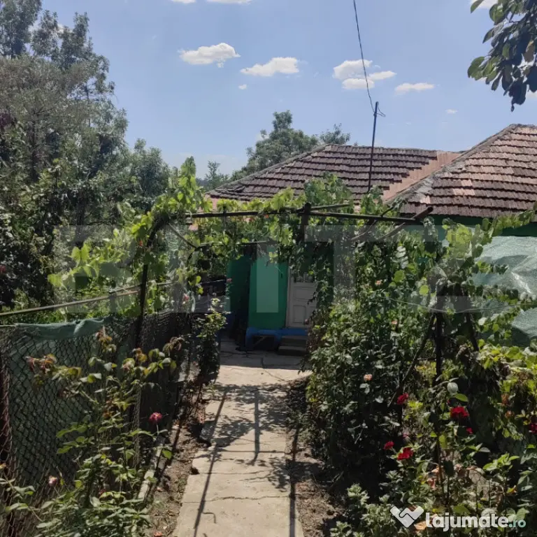 Casă bătrânească renovată, teren 1.700 mp intravilan, c