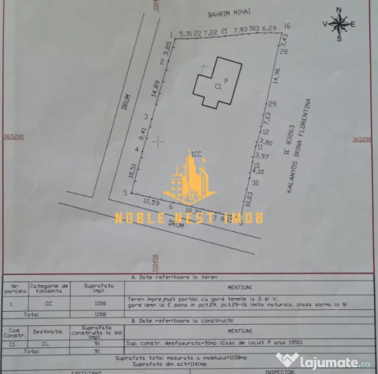 Casă de vânzare | 1158 mp teren | COMISION 0%