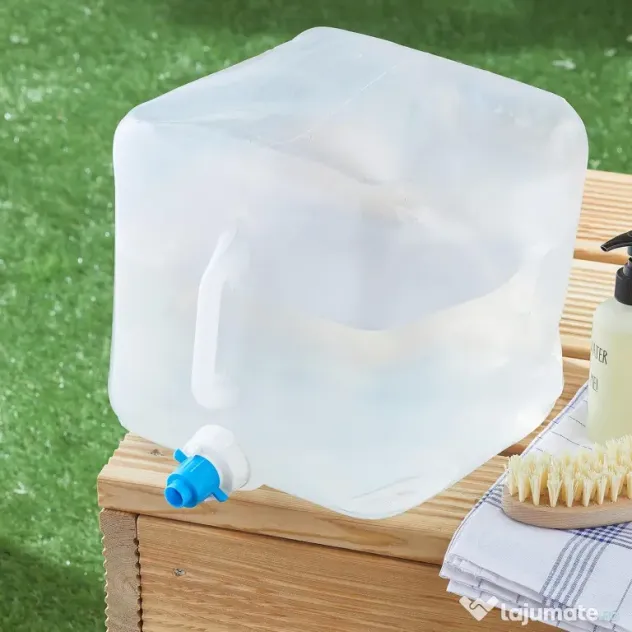 Ghirba bidon apa potabila camping pliabil 15L plastic transparent Continental