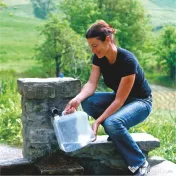 Ghirba bidon apa potabila camping pliabil 15L plastic transparent Continental
