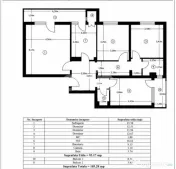 Apartament spațios cu 4 camere, 105,28 mp utili – Ultrace 