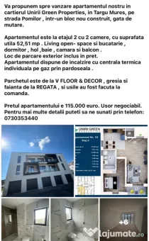 Apartament cu 2 camere Unirii Green Properties