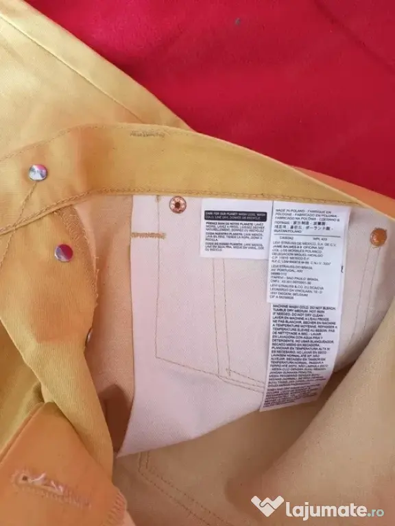 Blugi Levi s 501 W34 L34 cu eticheta