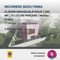 CLĂDIRE INDIVIDUALĂ NOUĂ | 260 MP | 10 LOCURI PARCARE ...