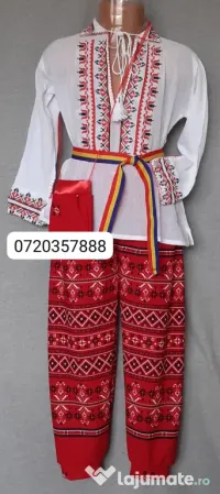 Costum popular pentru copii 6-7-8 ani, 195 lei