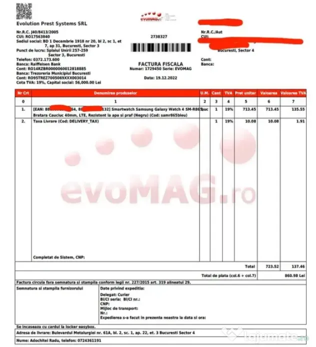 Samsung Galaxy Watch 4 LTE 40mm cu folie, 2 carcase, 3 curele