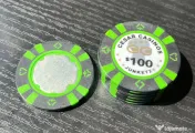 Lot Jetoane Vintage Cazinou 100$ Cesar Casinos Junket Anii 90 Piese Colecție 
