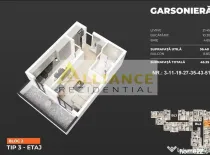 Pasarele Popesti Garsoniera 45 mp