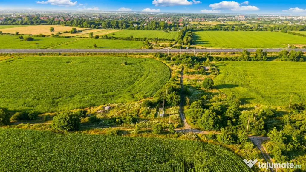 Teren Bragadiru langa A0 - PUZ aprobat, vizibilitate autostr - Bragadiru (Bucuresti-Ilfov)