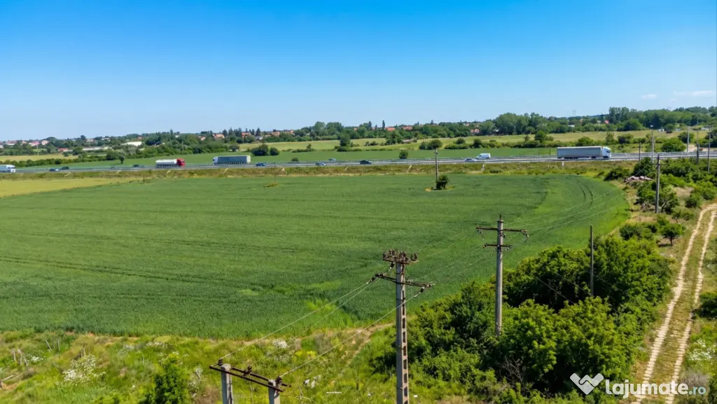 Teren Bragadiru langa A0 - PUZ aprobat, vizibilitate autostr - Bragadiru (Bucuresti-Ilfov)