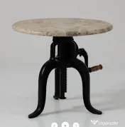 Masuta de Metal cu Blat de Marmura 
