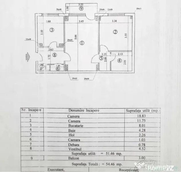 2 camere | 54 mp | Parcare | Centrală proprie | Etaj 8/8 - Bucuresti (Bucuresti-Ilfov)