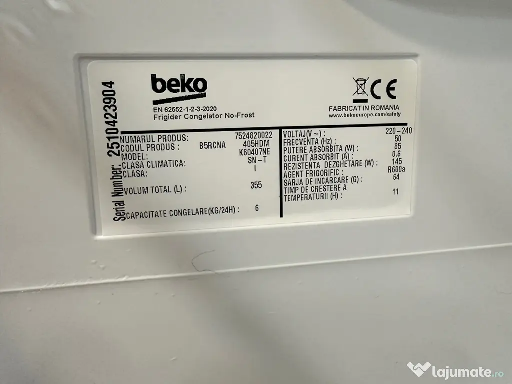 Combina frigorifica BEKO B5RCNA405HDM -